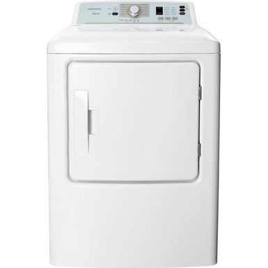 Insignia - 6.7 Cu. Ft. Electric Dryer with Sensor Dry and My Cycle Memory - White