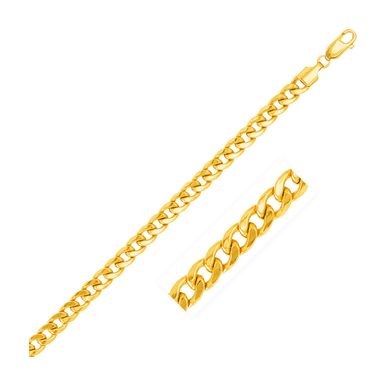 5.3mm 14k Yellow Gold Light Miami Cuban Bracelet (8.5 Inch)