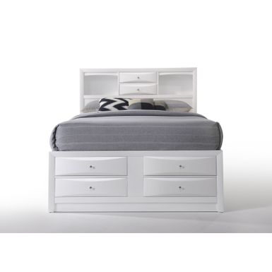 ACME Ireland Full Bed w/Storage, White