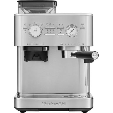 KitchenAid Semi Automatic Espresso Machine with Burr Grinder KES6551 - Stainless Steel