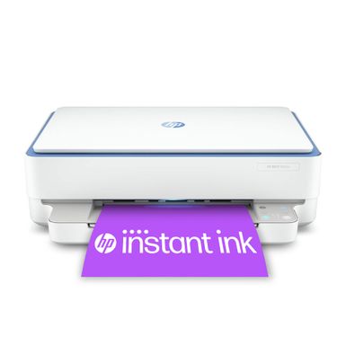 HP - ENVY 6065e Wireless All-in-One Inkjet Printer with 6 months of Instant Ink included with HP+ - White