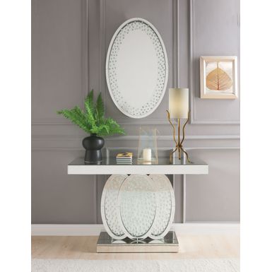 ACME Nysa Accent Decor, Mirrored & Faux Crystals