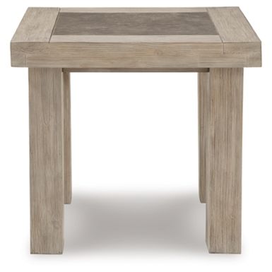 Light Brown Hennington Rectangular End Table