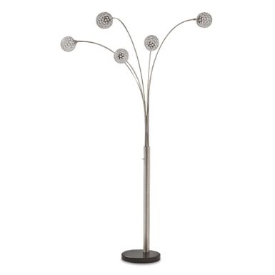 Silver Finish Winter Metal Arc Lamp (1/CN)