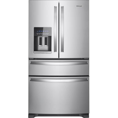 Whirlpool - 24.5 Cu. Ft. 4-Door French Door Refrigerator - Stainless Steel