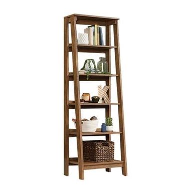 Sauder - Trestle Collection 5-Shelf Bookcase - Vintage Oak