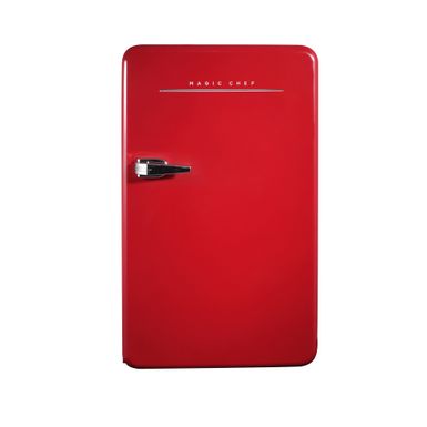 Magic Chef 3.2 cu. ft. Retro Mini Refrigerator in Red, without Freezer