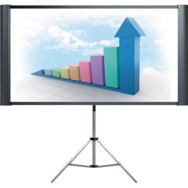 Epson - Duet 80" Portable Projector Screen - Black