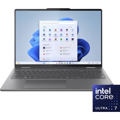 Lenovo - Yoga 7i 2-in-1 16" 2K Touchscreen Laptop - Intel Core Ultra 7 155U with 16GB Memory - 1TB SSD - Storm Grey