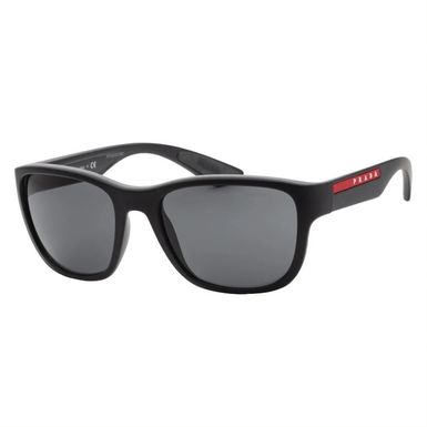 Prada Sunglasses (PS01US-DG05S0, Black Rubber/Grey)