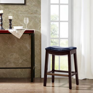 Isla Saddle Counter Stool Navy