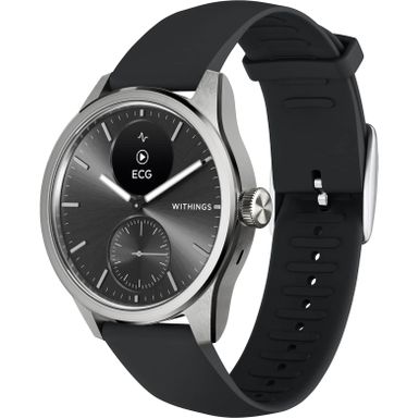 Withings - ScanWatch 2 - Heart Health Hybrid Smartwatch - 42mm - Black/Silver