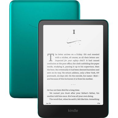 Amazon - Kindle Paperwhite Signature Edition (32 GB) Our fastest Kindle with wireless charging and weeks of battery life - 2024 - Metallic Jade