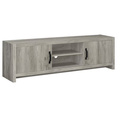 Burke 2-door TV Console Grey Driftwood