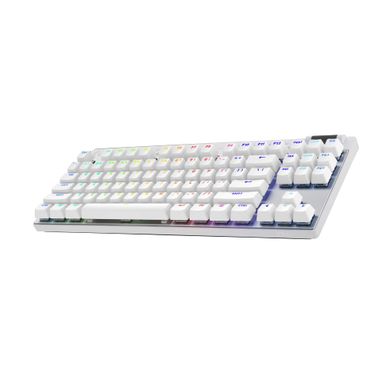 Logitech - PRO X TKL LIGHTSPEED Wireless Mechanical Tactile Switch Gaming Keyboard with LIGHTSYNC RGB - White