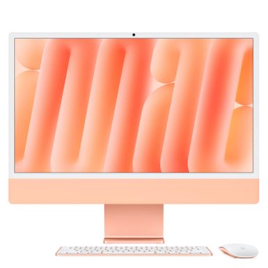 Apple - iMac 24-inch All-in-One - M4 chip - Built for Apple Intelligence - 10 Core CPU - 10 Core GPU - 16GB Memory - 256GB SSD - Orange