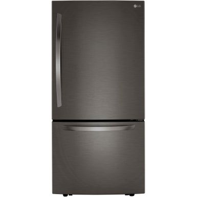 LG 26-Cu. Ft. Bottom Freezer Refrigerator in Black Stainless Steel