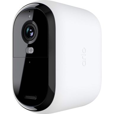 Arlo - Essential XL 1-Camera Outdoor Wireless 2K Security Camera (2nd Generation) with 4x Longer Battery Life - White