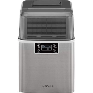 Insignia&trade; - Portable Clear Ice Maker with Auto Shut-off - Stainless Steel