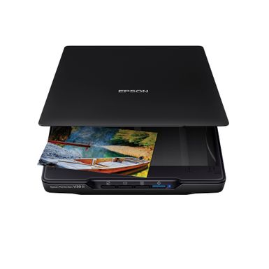 Epson - Perfection V39 II Color Photo and Document Flatbed Scanner - Black