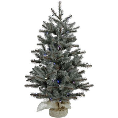 Fraser Hill Farm 3.6' Heritage Pine Tree - Multi LED Lights, Battery Box