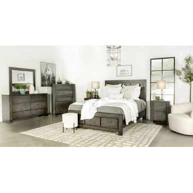 Lorenzo Rectangular Dresser Mirror Dark Grey