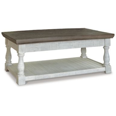 Gray/White Havalance Lift Top Cocktail Table