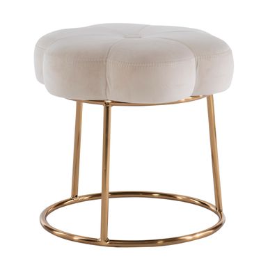 Shireen Accent Vanity Stool White