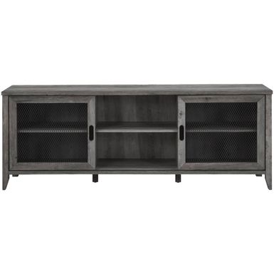 Walker Edison - Industrial TV Stand for Most TVs up to 78 - Gray Wash