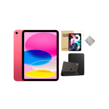 Apple 10th Gen 10.9-Inch iPad (Latest Model) with Wi-Fi - 256GB - Pink With Black Case Bundle