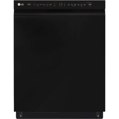 LG Front Control Dishwasher with QuadWash and 3rd Rack in Smooth Black