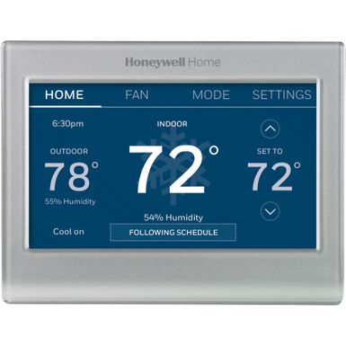 Honeywell Home - Smart Color Thermostat with Wi-Fi Connectivity - Silver