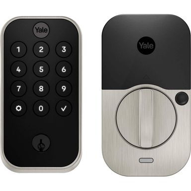 Yale - Assure Lock 2 - Smart Lock Wi-Fi Deadbolt with Push Button Keypad  Key Access - Satin Nickel