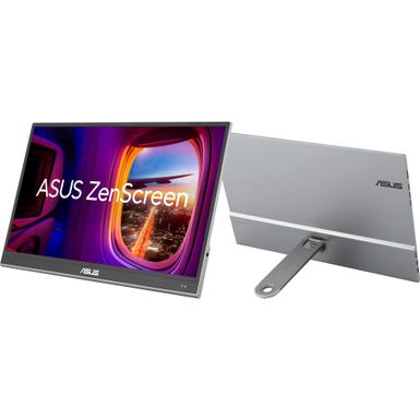 ASUS - ZenScreen 15.6" OLED FHD 1080P USB Type-C Portable Monitor with Detachable Kickstand - Silver