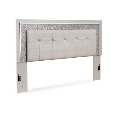 Zyniden King Upholstered Panel Headboard