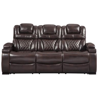 Warnerton Power Reclining Sofa with Adjustable Headrest