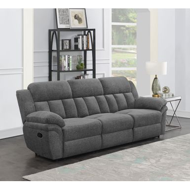 Bahrain Upholstered Motion Sofa Charcoal