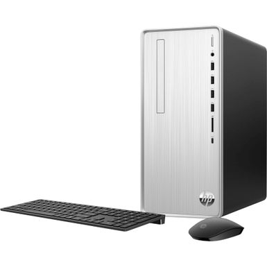 HP - Pavilion Desktop - AMD Ryzen 7 - 32GB Memory - NVIDIA GeForce RTX 3050 - 1TB SSD - Natural Silver