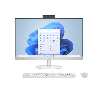 HP - 27" Full HD Touch-Screen All-in-One with Adjustable Height - Intel Core Ultra 7 - 16GB Memory - 512GB SSD - Shell White