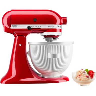 KitchenAid - Ice Cream Maker Attachment, KSMICM - White