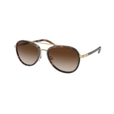 Tory Burch Sunglasses (TY6089-330413, Dark Tortoise/Brown Gradient)