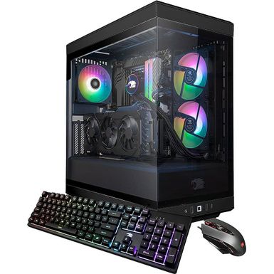 iBUYPOWER - Y40 Gaming Desktop - AMD Ryzen 9 7900X - AMD Radeon RX 7900XTX 24GB - 32GB DDR5 RAM - 2TB NVMe SSD - Black