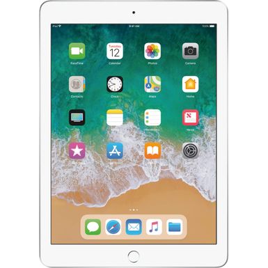 Apple - Geek Squad Certified Refurbished iPad (5th generation) with WiFi - 128GB - Silver