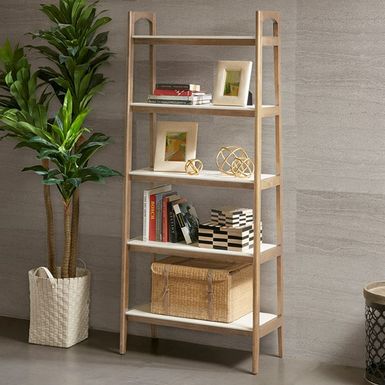 Off-White, Natural Parker Shelf / Bookcase