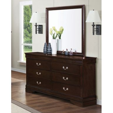 Carlton 6-Drawer Dresser Cappuccino