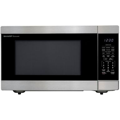 Sharp - 2.2 cu. ft. 1200W Microwave with Inverter Cooking - Stainless - Stainless Steel