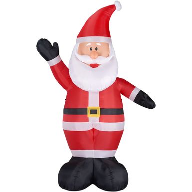 Christmas Time 12-Ft. Tall Traditional Santa Claus, Prelit Outdoor Christmas Inflatable with Storage Bag