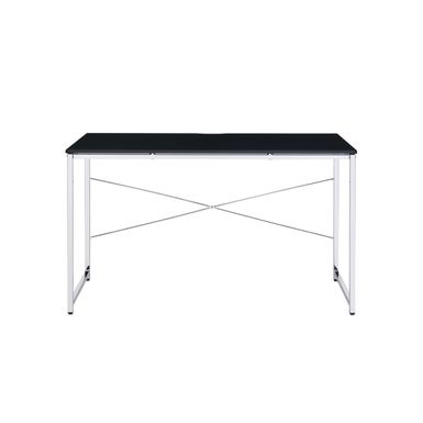 ACME Tennos Writing Desk(Same AC00904), Black & Chrome Finish