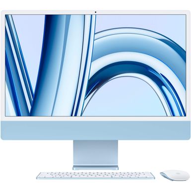 Apple - iMac 24 All-in-One - M3 chip - 8GB Memory - 256GB (Latest Model) - Blue