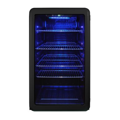 Magic Chef 3.4cu. ft. Black Retro Beverage Cooler